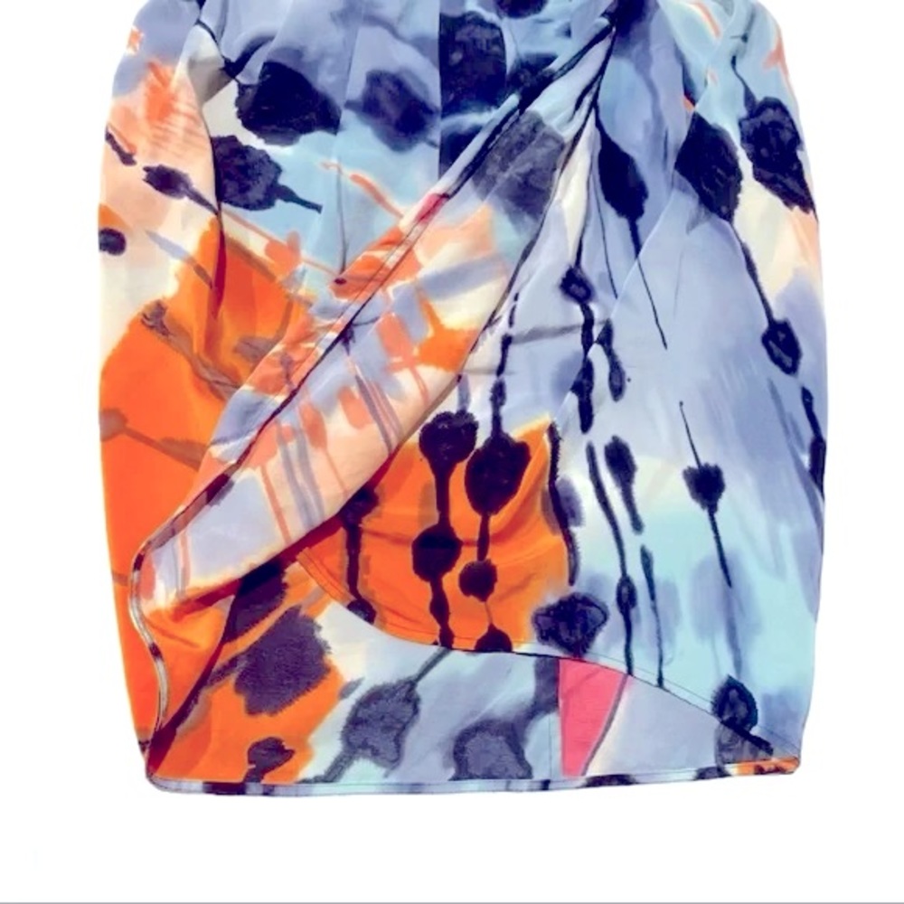VINTAGE | BCBGMaxAzria 100% Silk Wrap Mini Skirt Sz.6